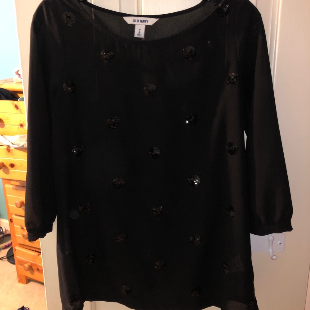 Old Navy Blouse With Sequence
